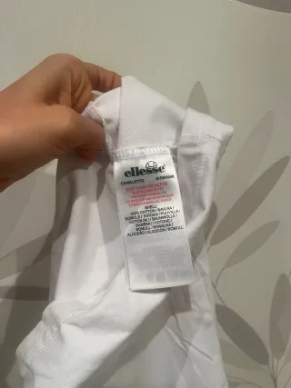 Camiseta Ellesse Blanca Manga Corta