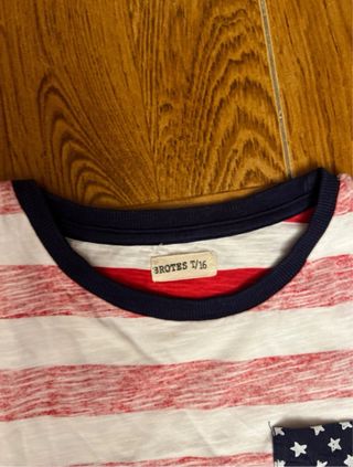 Camiseta Rayas Bandera Americana Talla M