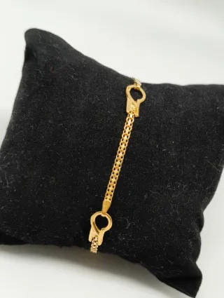Pulsera panter con eslabones forma cierre Oro 18kt