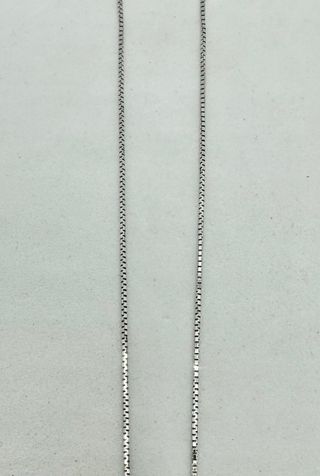 Cadena Bismark oro blanco de 18k, 5.09 g, 40 cm.