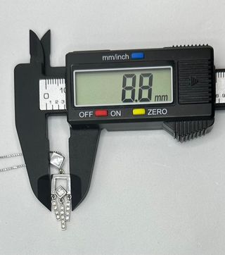 Cadena Bismark oro blanco de 18k, 5.09 g, 40 cm.