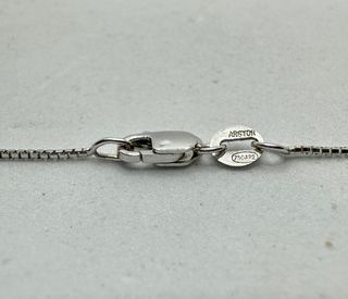 Cadena Bismark oro blanco de 18k, 5.09 g, 40 cm.