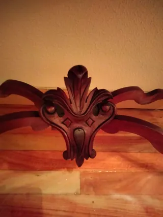 Consola Antigua Caoba Isabelina Mármol