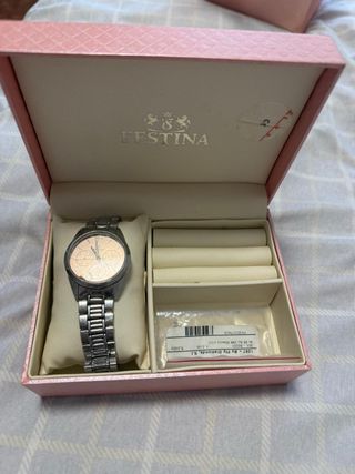 Reloj Festina Plata y Rosa