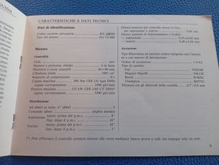 Lancia DELTA HF INTEGRALE supp. Uso Manutenzione