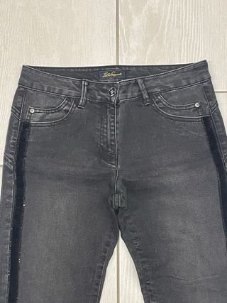 Jeans Luisa Spagnoli grigi con banda