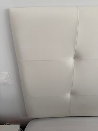 Cabecero blanco polipiel MADRID