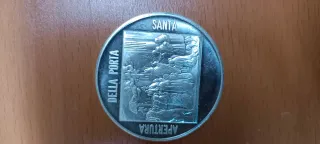 MONEDA PLATA PAPA JUAN PABLO II