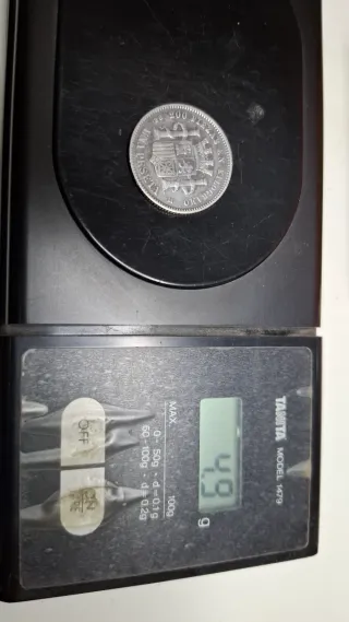 Una Peseta Gobierno provisional - Primera Repúblic