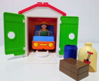 Set Playmobil 123 Bombero y Granjero.