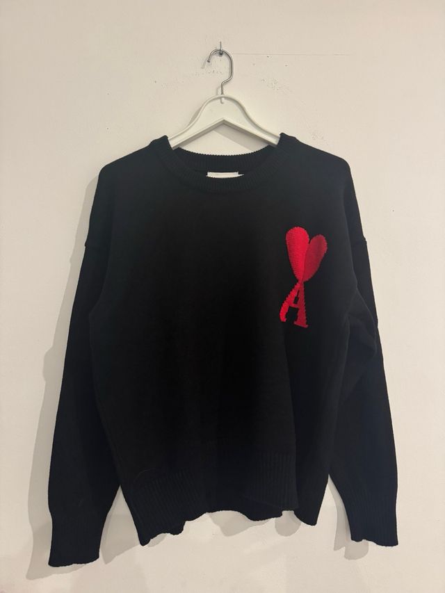 Camiseta AMI Paris Preta Tamanho M