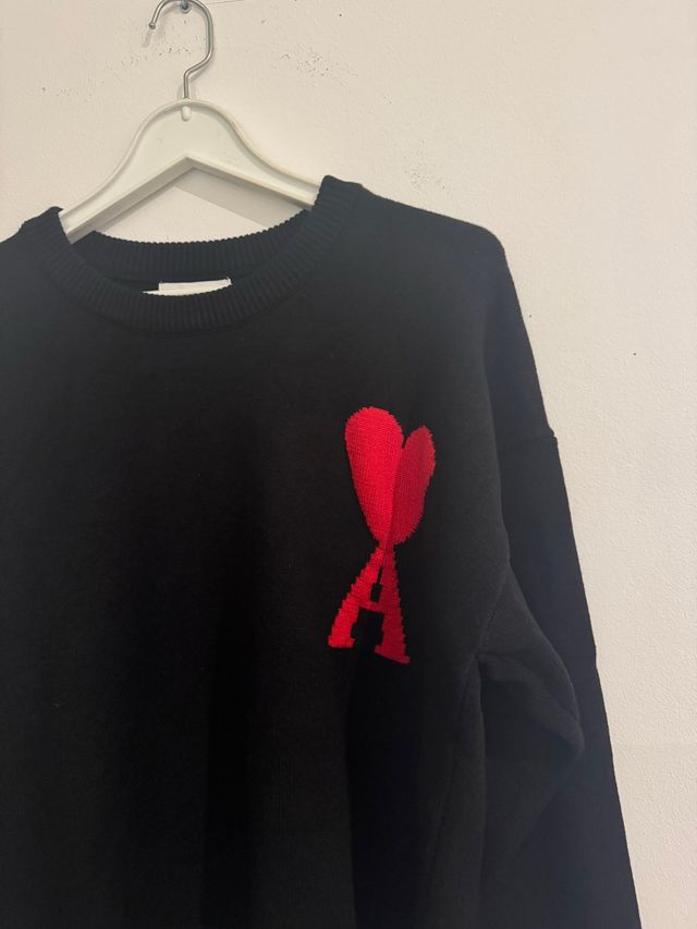 Camiseta AMI Paris Preta Tamanho M