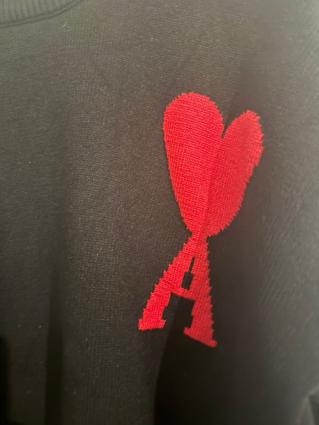 Camiseta AMI Paris Preta Tamanho M