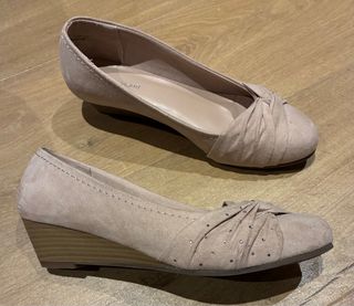 Zapatos terciopelo color rosa palo