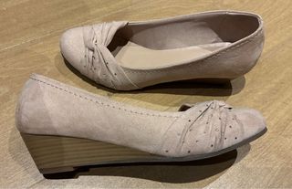 Zapatos terciopelo color rosa palo