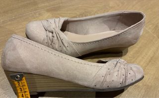 Zapatos terciopelo color rosa palo