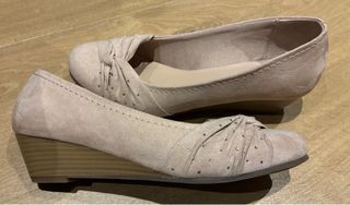 Zapatos terciopelo color rosa palo