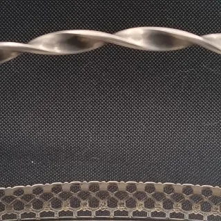 Vassoio Argentato Vintage con Manico