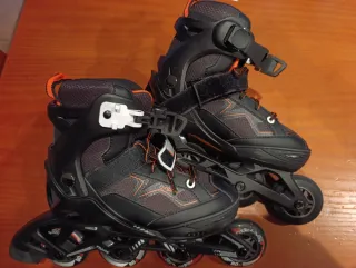 Patines en línea T 32-35 Negro/Naranja
