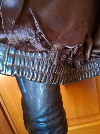 Cazadora Piel Banana Republic Marrón