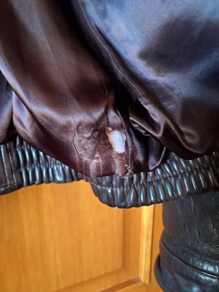 Cazadora Piel Banana Republic Marrón