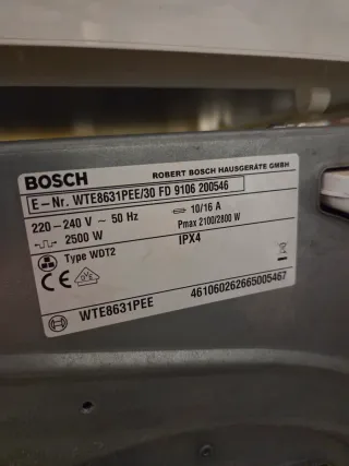 Secadora Bosch Recambios