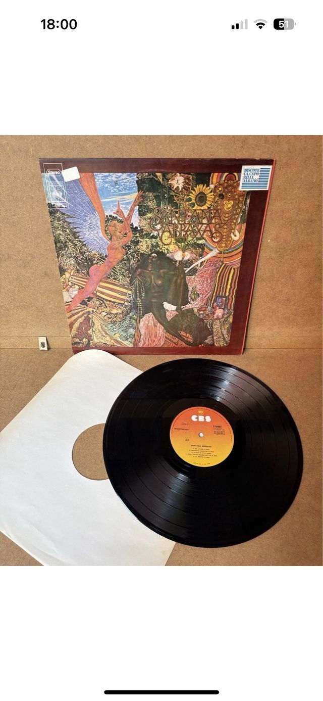 Vinile 33 Giri Santana Abraxas CBS USA 1970