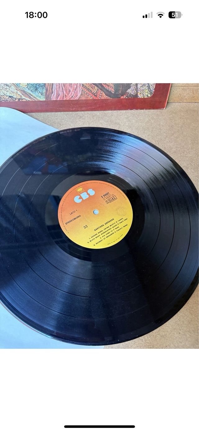 Vinile 33 Giri Santana Abraxas CBS USA 1970