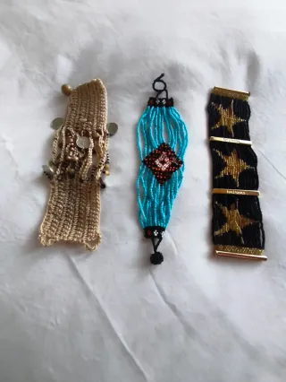 Lote 3 pulseras fantasía