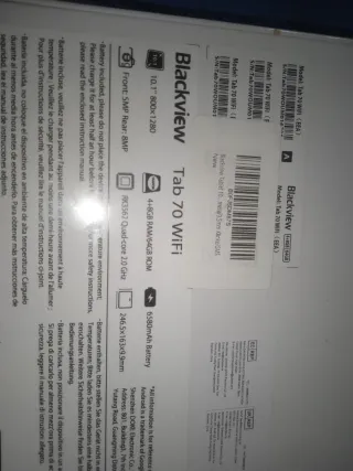 Vendo tablet blackview