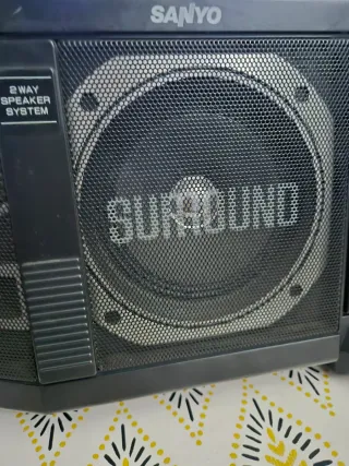 Radiocasete Sanyo Doble Pletina Boombox