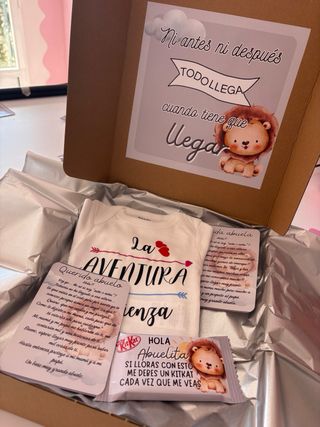 Caja sorpresa bebé. Regalo emotivo