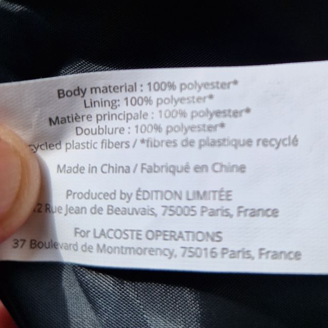 Necesser Lacoste Verde Nuovo