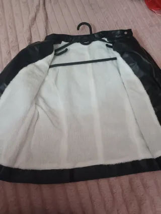 Chaqueta cuero sintético forro pelito XXL