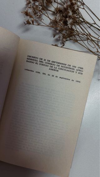 libro código de la circulación 1971
