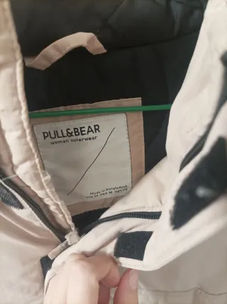 Abrigo Pull&Bear rosa/beige