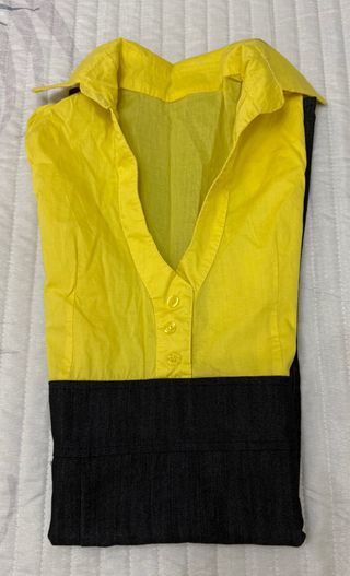Vestido Negro y Amarillo