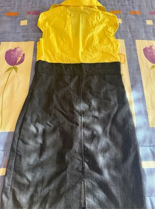 Vestido Negro y Amarillo