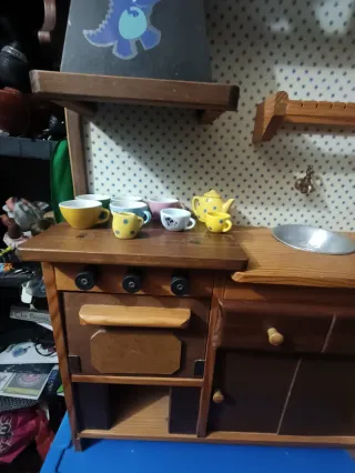 Cocina infantil madera estilo rústico