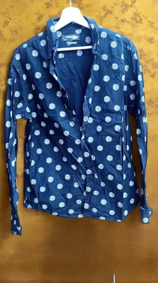 Camisa Desigual Estampada Azul Talla L