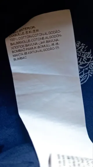 Camisa Desigual Estampada Azul Talla L