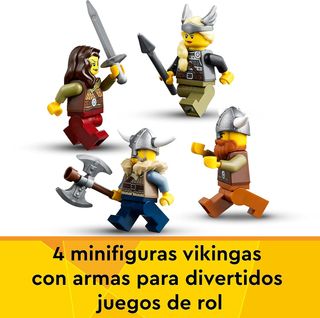 LEGO 31132 Creator 3en1 Barco Vikingo y Midgard