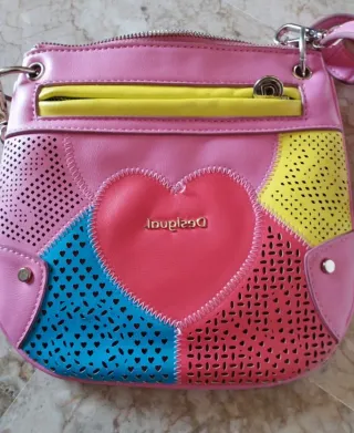 Borsetta bambina Desigual patchwork cuore