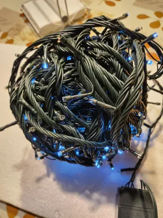 LUCI A LED BIANCO PER DECORARE ALBERO DI NATALE