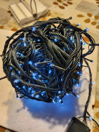 LUCI A LED BIANCO PER DECORARE ALBERO DI NATALE