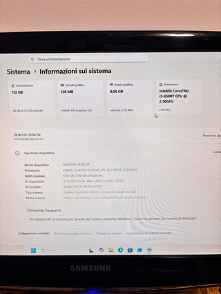 HP EliteDesk i5-6500T 8GB RAM SSD Win11 Pro
