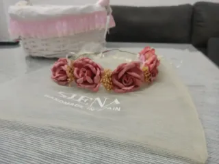 Vestido de Comunión Blanco Niña Encaje y complemen