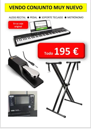 Piano Teclado y accesorios
