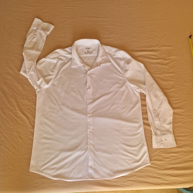 Camicia Elastica Bianca Taglia XXL