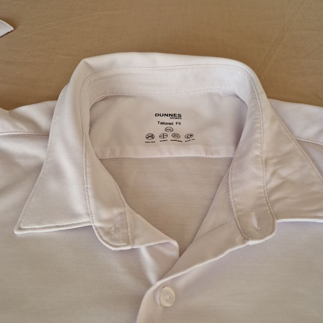 Camicia Elastica Bianca Taglia XXL